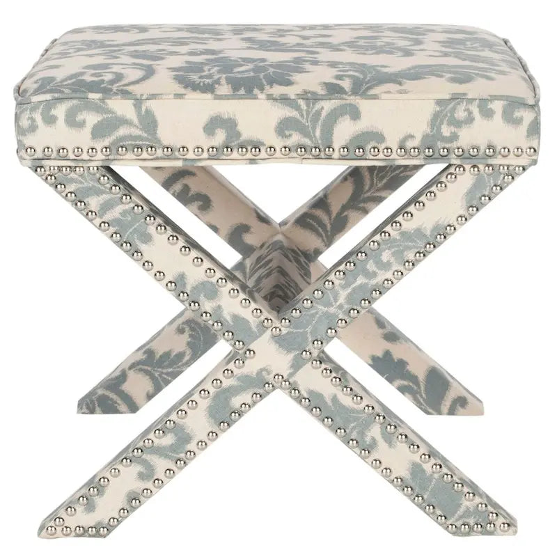 SAFAVIEH Shavonne Ottoman banc en X