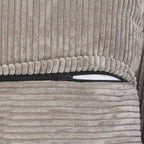Grand canapé modulaire sectionnel en velours côtelé, en forme de U, 4 places avec 2 poufs et 5 oreillers