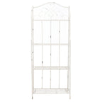SAFAVIEH Bryn Étagère de boulanger d'extérieur victorienne en fer forgé à 4 niveaux - 63,5 cm l x 38,1 cm P x 160 cm H - 25L x 15P x 63H