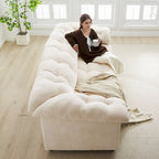 99.2  Canapé profond Chenille Confort, Canapé nuage moelleux tapissé