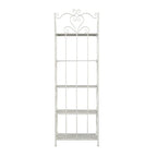 Étagère de Boulanger Pliable Haute à 5 Niveaux en Métal Décoratif pour Intérieur/Extérieur - Or ou Blanc - Roche River Decor