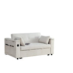 Canapé convertible 54 pouces avec lit gigogne, double assise, fonction relax