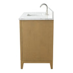 Meuble-lavabo Vanity Art avec évier en céramique et dessus en marbre reconstitué