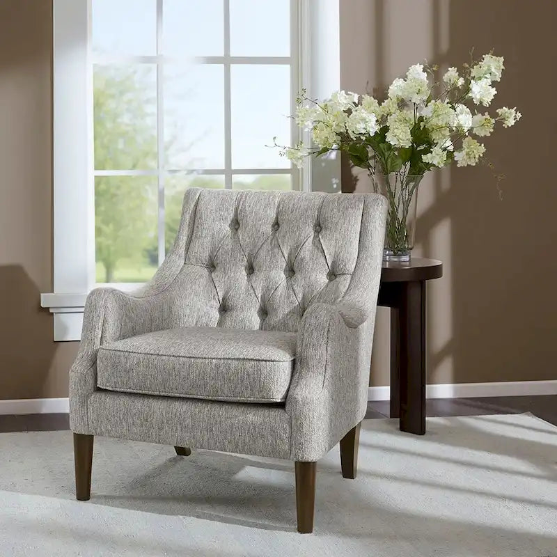 Fauteuil d'appoint capitonné moderne