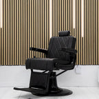 Fauteuil de Barbier Robuste Inclinable, Noir