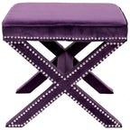 SAFAVIEH Shavonne Ottoman banc en X