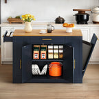 Moasis 53 pouces, îlot de cuisine roulant, armoire de rangement, chariot de cuisine mobile portable