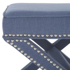SAFAVIEH Shavonne Ottoman banc en X