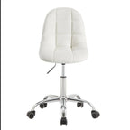 Chaise de bureau à domicile sans accoudoirs Javlergo, chaise de bureau d'ordinateur réglable en hauteur avec roulettes