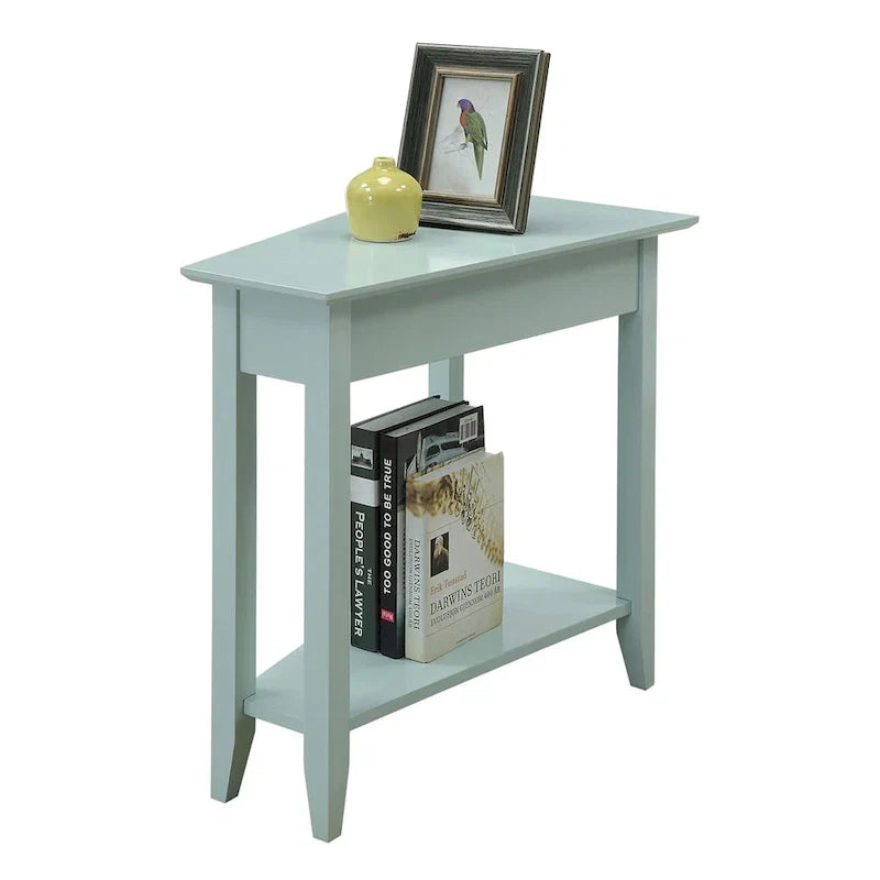 Table d'appoint d'angle American Heritage avec étagère de Convenience Concepts