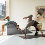 Avana Kami Chaise convertible / Yoga & Massage - Pouf 2 en 1 avec chaise longue de yoga escamotable, Microvelours - N/A