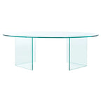 SAFAVIEH Beda Table basse en verre trempé - 47 L x 28 P x 16 H - 47Lx28Px16H
