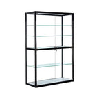 Vitrine rectangulaire contemporaine en verre noir
