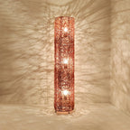 Lampadaire LED en rotin à brancher pour salon