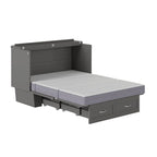 Lit escamotable Monroe Full Murphy avec matelas en mousse à mémoire de forme 6 po