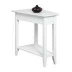 Table d'appoint d'angle American Heritage avec étagère de Convenience Concepts