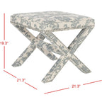 SAFAVIEH Shavonne Ottoman banc en X