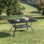 Table de salle à manger en fer forgé Patio de 59 po de large