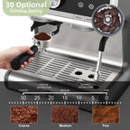 Machine à café expresso, avec moulin, réservoir d'eau de 2,8 L