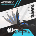 Chaise de jeu avec repose-pieds - Chaise de bureau ergonomique