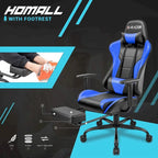 Chaise de jeu avec repose-pieds - Chaise de bureau ergonomique
