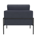 Fauteuil club moderne HomePop rembourré avec cadre en métal