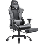 Chaise de jeu avec repose-pieds - Chaise de bureau ergonomique