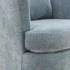 Fauteuils pivotants modernes Chenille pour salon