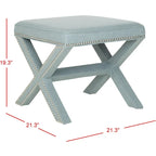 SAFAVIEH Shavonne Ottoman banc en X