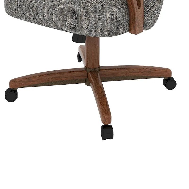 Chaise de salle à manger Caster, finition noyer