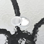 Table ronde de jardin Costway 32 avec plateau en verre trempé