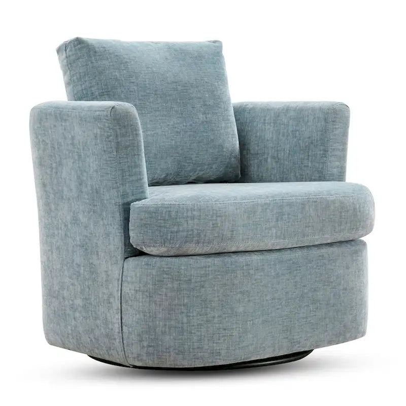 Fauteuils pivotants modernes Chenille pour salon