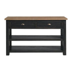 The Gray Barn Downington Table console de canapé à 2 tiroirs en bois massif