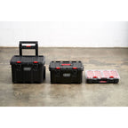 Keter Stack-n-Roll – Système modulaire 3 pièces de rangement et d'organisation d'outils mobile en résine durable