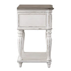 Table de chevet à pieds blancs antiques Magnolia Manor