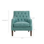 Fauteuil d'appoint capitonné moderne