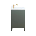 Meuble-lavabo Vanity Art avec évier en céramique et dessus en marbre reconstitué