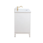Meuble-lavabo Vanity Art avec évier en céramique et dessus en marbre reconstitué