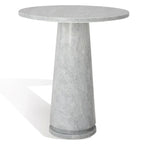 Table d'appoint ronde haute en marbre SAFAVIEH Couture Ghicu - 56 cm L x 53 cm P x 61 cm H - 21Wx21Dx24H
