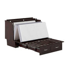 Lit escamotable Monroe Full Murphy avec matelas en mousse à mémoire de forme 6 po
