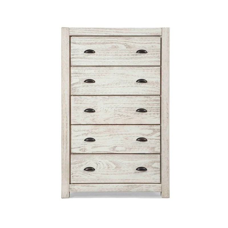 Commode 5 tiroirs en bois massif Montauk Grain Wood Furniture