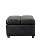Lit d'appoint pliable ottoman convertible Twin Size avec matelas, canapé-lit rembourré en PU
