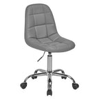Chaise de bureau à domicile sans accoudoirs Javlergo, chaise de bureau d'ordinateur réglable en hauteur avec roulettes